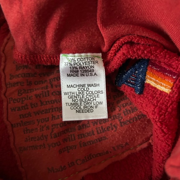 Aviator Nation Sweatpants Red Blue Rainbow Stripe Joggers Women's Size XS - Picture 7 of 7